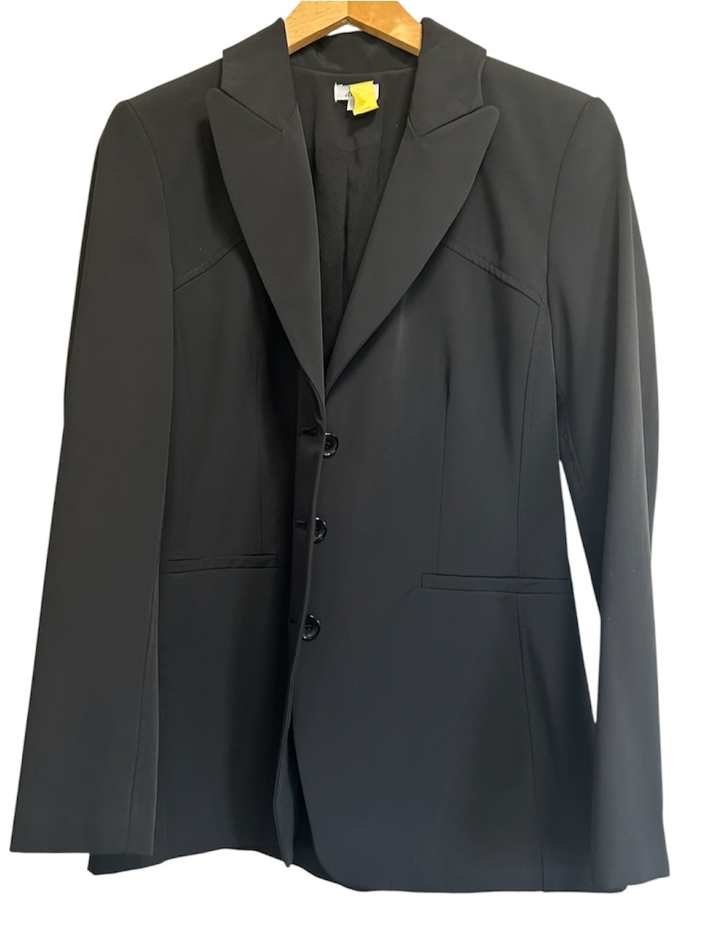 Vintage di Vita Structured Tailored Blazer Black 8